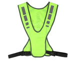 Carregue a imagem no visualizador da Galeria, Reflective Vest and Handband Night High Visibility Reflective Warning Strap for Outdoor Motorcycle Sports Safety Work Security  Amaijoin
