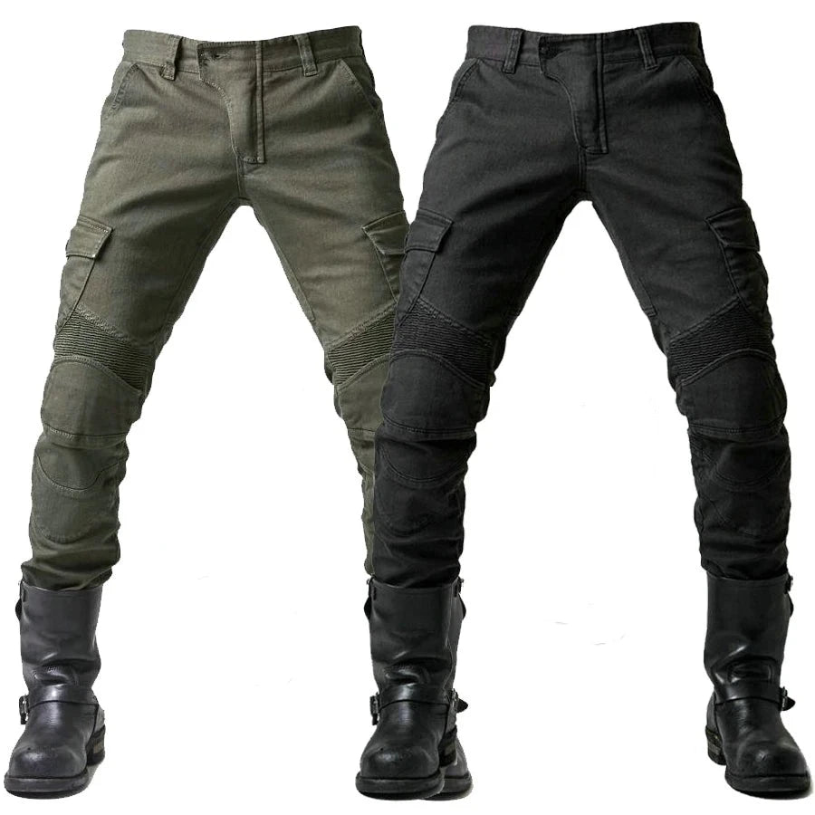 2024 New Motorcycle Black Men Jeans Upgrade Extension Protector Detachable Racing Road Rider Four Seasons Casual Fashion Pants  Amaijoin