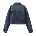 Load image into Gallery viewer, 2024ZAR * Spring/Summer New Women&#39;s versatile loose and versatile heart-shaped pocket denim jacket jacket  Amaijoin
