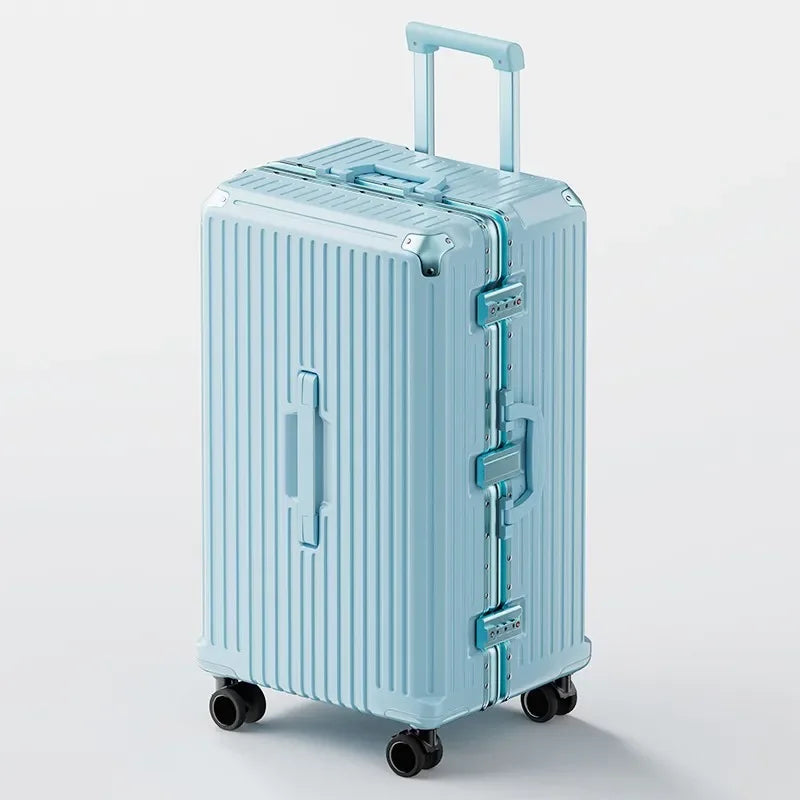 Rolling Luggage Travel Suitcase Large Capacity New Design Trunk Aluminum Frame Sturdy Suitcases Silent Universal Wheel luggage  Amaijoin