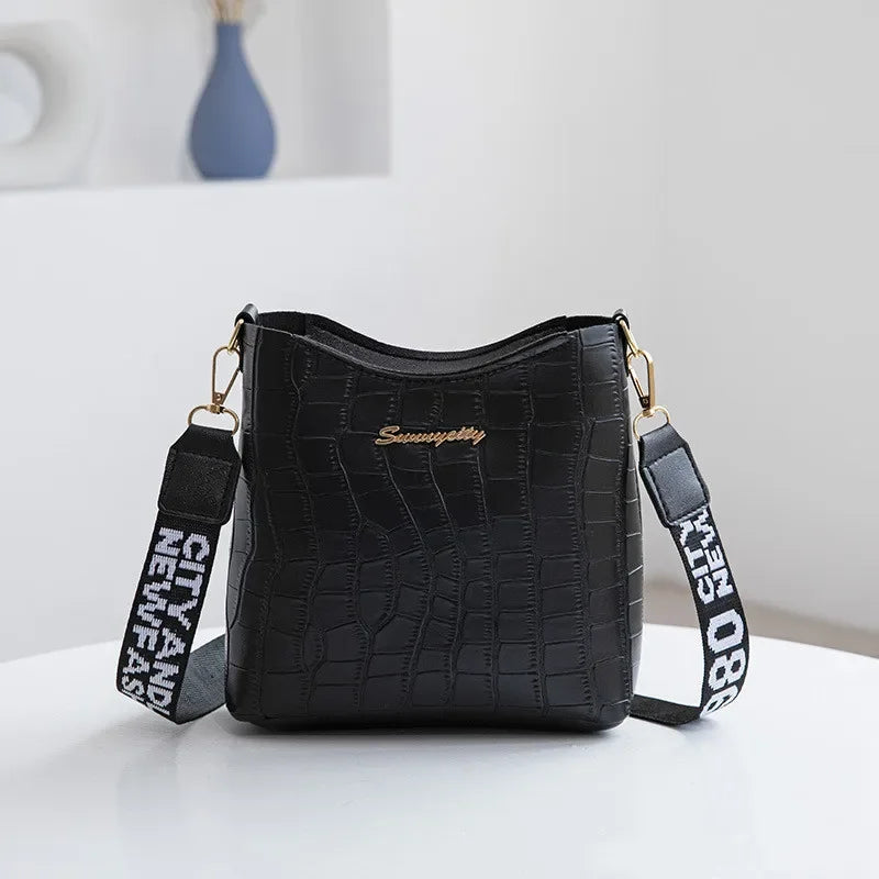 Women Messenger Bags Crocodile Pu Leather Female Crossbody Shoulder Hand bags For Women 2022 High Quality Ladies Handbags  Amaijoin