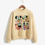 Load image into Gallery viewer, Sweatshirts Turtleneck Minnie Kawaii Cartoon  Anime Sweatshirt Disney Mickey Mouse Hoodie Clothes Girl Boy Top Hoodies  Amaijoin
