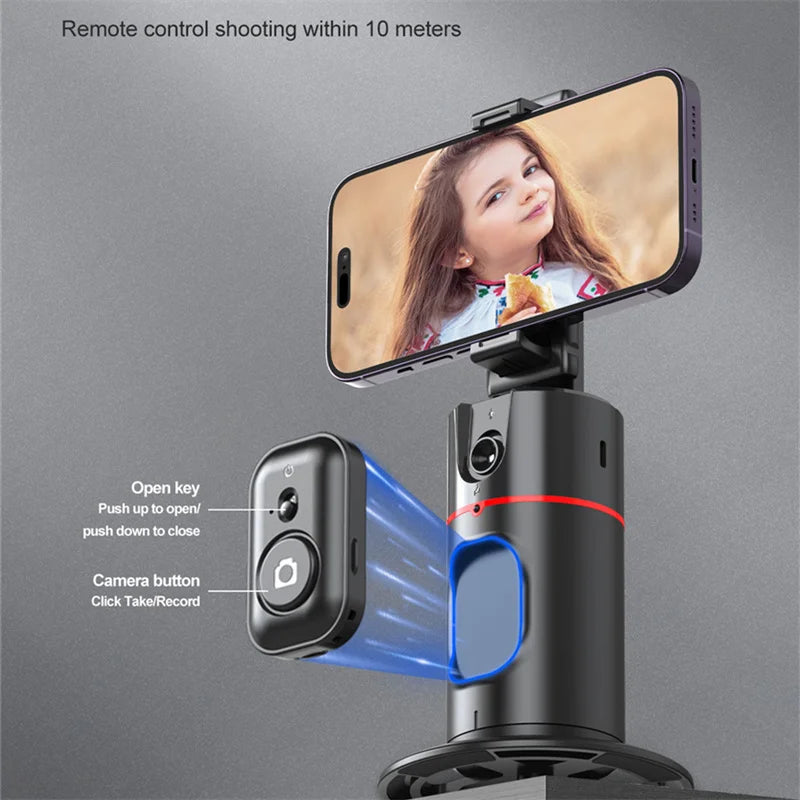 FANGTUOSI Stabilizer Smart Facial Tracking with Removable Fill Light Phone Stand Wireless Selfie Stick Tripod for Live Streaming  Amaijoin