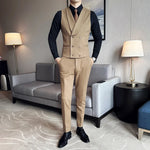 Load image into Gallery viewer, High Quality Men&#39;s British Business Suit Vest Men&#39;s Brand Clothing Slim-fit Vest Men&#39;s Double-breasted Blazer Dress Waistcoat  Amaijoin
