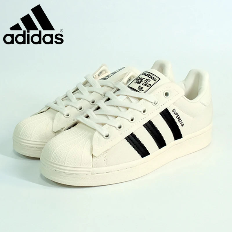 Adidas Clover Shell Head Superstar Retro Couple Little White Shoes Classic Casual Shoes Men's and Women's Shoes sneakers  Amaijoin