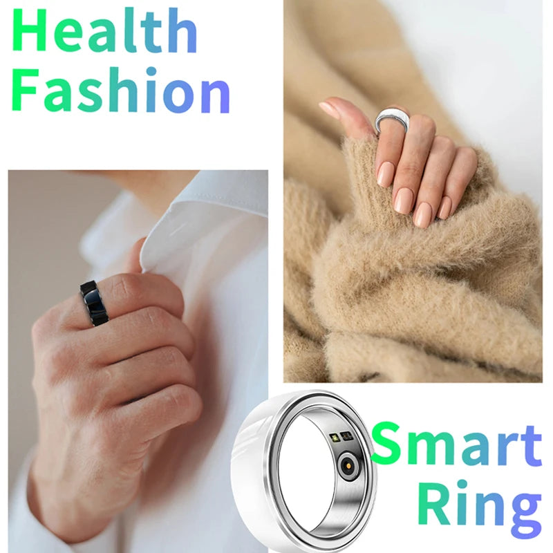 2024 R8 Smart Ring Sports Intelligent Ring Bluetooth Health Tracker Heart Rate Sleep monitoring with Charging Case  Amaijoin