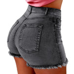 Load image into Gallery viewer, Solid Cotton Denim Shorts for Women Clothing 2024 Summer Street Style High Waist Sexy Jeans Female Casual Korean Y2K Crop Pants  Amaijoin
