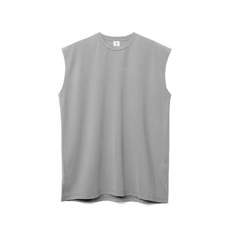 Oversized Gym Clothing Mesh Cut Off Sleeveless Shirt Fitness Tank Top Men Bodybuilding Sportswear Muscle Vests Workout Tanktop  Amaijoin