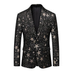 Load image into Gallery viewer, Classic Mens Blazers With Patterns Stars Slim Fit Luxury Fashion Autumn Quality Soft Comfortable Coat Jacket 6XL Terno Masculino  Amaijoin
