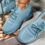 Load image into Gallery viewer, Mesh Breathable Women Casual Sneakers Lace-up Vulcanized Shoes Ladies Platform Sneakers Female Shoes Plus Size Zapatos De Mujer  Amaijoin
