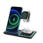 Load image into Gallery viewer, Wireless Charger 3 in 1 For iPhone 15 14 13 12 Pro Max 11 15W Fast Charging Dock Station For Apple Watch Airpods Induction Stand  Amaijoin
