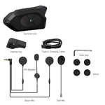 Carregue a imagem no visualizador da Galeria, NOECI GoCom4 Motorcycle Intercom Bluetooth Headset For 4 Riders Group  1500m Full-duplex Interphone IP65 Music Sharing+ FM  Amaijoin
