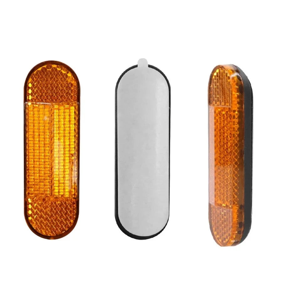 72x23mm Oblong Amber Reflectors Self-Adhesive ATV Motorcycle Quad-Biking RVs Caravan Auto Trucks Side Mark Rear/Tail/Signal Part  Amaijoin