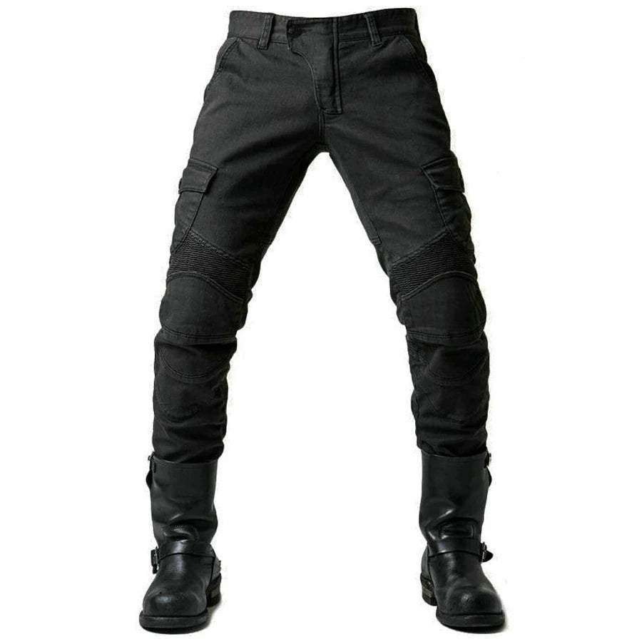 2024 New Motorcycle Black Men Jeans Upgrade Extension Protector Detachable Racing Road Rider Four Seasons Casual Fashion Pants  Amaijoin