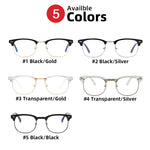 Load image into Gallery viewer, 2024 Classic Transparent Frame Semi Rimless Blue Light Blockin Glasses Men Square Anti Blue Ray Eyeglasses Computer Women Gaming  Amaijoin
