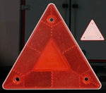 Load image into Gallery viewer, 2/1Pcs Triangle Warning Reflective Strips Vehicle Stop Warning Sign Red Safety Reflector for Trailer RV Board Truck Plate Light  Amaijoin
