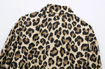 Load image into Gallery viewer, TRAF-Long Sleeve Leopard Shirts for Women, Button-up Blouses, Animal Print, Chic Tops, Female Fashion  Amaijoin
