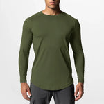 Load image into Gallery viewer, High Elasticity Tight Long Sleeve Quick Dry T-Shirt Fashion Hip Hop Men Fitness Sport Shirt Gym Bodybuilding Workout Muscle Tops  Amaijoin
