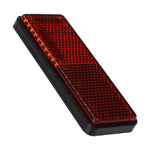 Load image into Gallery viewer, Motorcycle Bike Scooter Quad Red Rectangle Reflective Plate Warning Reflector  Amaijoin
