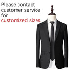 Load image into Gallery viewer, Men Suit Blazers For Wedding 3 Pieces 2 Sets Elegant Luxury Business Vest Pants Coats 2024 Formal Jackets Classic Free Shipping  Amaijoin
