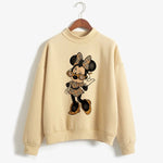 Load image into Gallery viewer, Sweatshirts Turtleneck Minnie Kawaii Cartoon  Anime Sweatshirt Disney Mickey Mouse Hoodie Clothes Girl Boy Top Hoodies  Amaijoin
