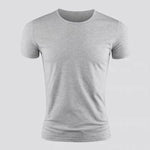 Load image into Gallery viewer, New Men&#39;s Short Sleeve T-Shirt Basic Plain Casual Gym Muscle Crew Neck T-Shirts Slim Fit Tops Tee Summer Man Clothing  Amaijoin
