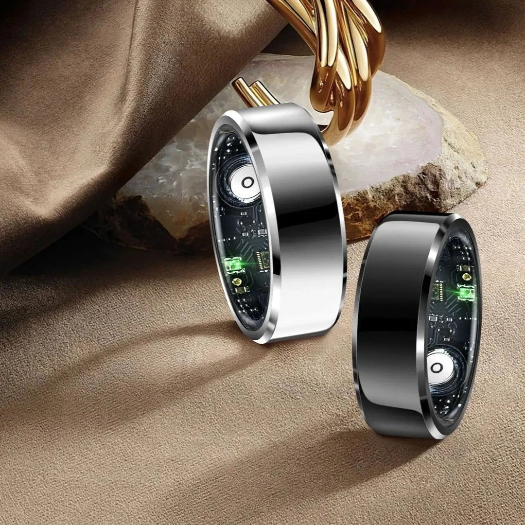 2024 NEW Smart Ring Military Grade Titanium Steel Shell Health Monitoring IP68 & 5ATM Waterproof Multi-sport Modes ring R6  Amaijoin