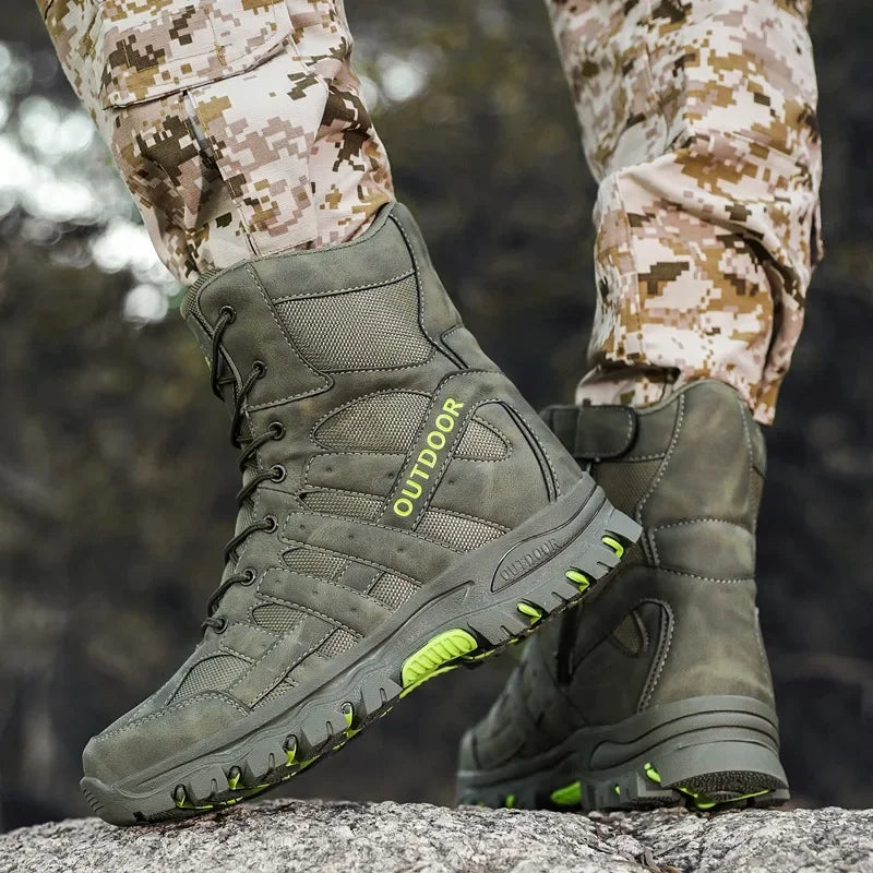 Tactical Military Boots Men Special Force Desert Combat Army Boots Outdoor Male Men Winter Work Shoes Hunting Hiking Ankle Boots  Amaijoin