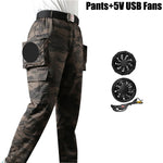 Carregue a imagem no visualizador da Galeria, Fan Pants Cold Fishing Pure Cotton Site Welder Camping Ride Climbing Hiking Sports Fan Suit Air-Conditioning Clothes Fan Cooling  Amaijoin
