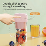 Load image into Gallery viewer, Portable Blender Bottle Electric 10 Blades 400ml Juice Blender Fresh Juice Smoothie Blender Ice CrushCup Food Processor  Amaijoin
