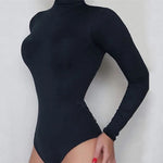 Load image into Gallery viewer, Long Sleeve Turtleneck Slim Bodysuits 2023 New Womens Base Bodysuits Solid Playsuits Female Clothing Sexy &amp; Club Slim Jumstits  Amaijoin
