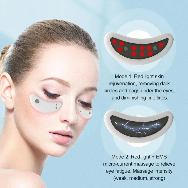 EMS Eye Massager Relief Electric Eye Device Facial Relieve Fatigue Massage To Reduce Dark Circles Lines Swelling Anti-Wrinkle  Amaijoin