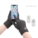 Load image into Gallery viewer, 2023 new men&#39;s warm gloves winter touch screen plus fleece gloves cold warm wool knitted gloves  Amaijoin
