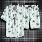 Load image into Gallery viewer, Beach Clothes For Men 2 Piece Set Quick Dry Hawaiian Shirt and Shorts Set Men Fashion Clothing Printing Casual Outfits Summer  Amaijoin
