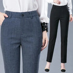 Load image into Gallery viewer, High Waist Formal Ankle Length Pants Women Casual Classic Slim Pantalones Korean Office Pencil Sweatpants Straight Suit Trousers  Amaijoin
