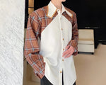 Load image into Gallery viewer, PFNW Spring Korean Color Contrast Design Men&#39;s Long Sleeve Lapel Shirt Fashionable Trend 2024 Turn-down Collar Male Tops 9A6749  Amaijoin
