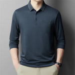 Load image into Gallery viewer, New Men&#39;s Casual Long Sleeve Polo Shirt Fashion Solid Color Top  Amaijoin
