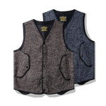 Load image into Gallery viewer, Winter Fashion Men&#39;s High Quality Woollen Vest British Style Pockets Patchwork Sleeveless V-neck Fleece Warm Waistcoat Tops Male  Amaijoin
