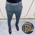 Load image into Gallery viewer, Men Suit Pants Dress Pantalone Hombre Stretch Slim Formal Trousers Calça Masculina Solid Color Casual Pants Fashion Men Clothing  Amaijoin
