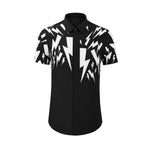 Load image into Gallery viewer, Luxury Summer Short Sleeved Shirt for Men Fashion Lightning Printed Casual Shirts Social Streetwear Business Dress Shirt 2024  Amaijoin
