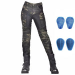 Load image into Gallery viewer, Camo Dual Spring Summer Riding Collection Women Moto Pants Classic Denim Motorcycle Female Pants Motocicleta Elastic Fit Jeans  Amaijoin
