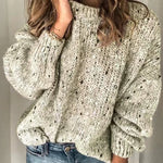 Load image into Gallery viewer, Autumn and winter Europe and the United States plus-size women&#39;s casual pullover sweater sweater woman  Amaijoin
