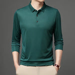 Load image into Gallery viewer, 5-color Men&#39;s Solid Color Casual Fashion Long Sleeved Polo T-shirt  Amaijoin
