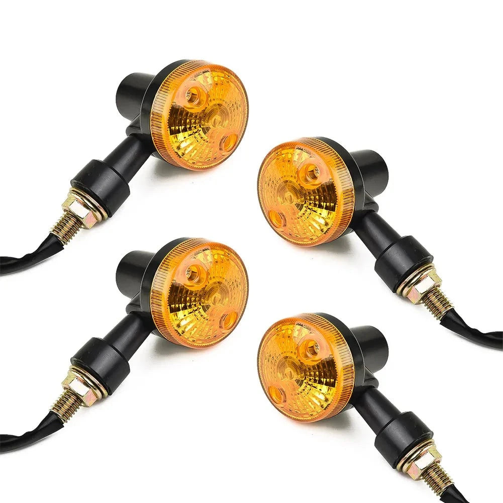 Durable High Quality Turn Signals Lights Lamps Indicators Motorcycles Repacees Set 12 V 4 Pcs / Kit Parts 4pcs/kit  Amaijoin