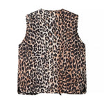 Load image into Gallery viewer, PB &amp; ZA-Casual Vest for Women, All-in-One, Leopard Print, Lace-up, Loose Top, Spring Fashion, 2024  Amaijoin
