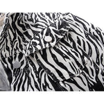 Load image into Gallery viewer, Fashion Zebra Print Denim Jacket Women Loose Short Outerwear Spring Autumn Korean Big Pocket Long Sleeve Jeans Jackets Female  Amaijoin
