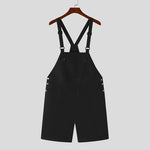 Load image into Gallery viewer, 2023 Men Rompers Solid Color Sleeveless Summer Pockets Streetwear Suspender Jumpsuits Fashion Casual Men Overalls Shorts INCERUN  Amaijoin
