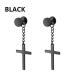 Load image into Gallery viewer, 9 pair Punk Black Multiple Styles Stainless Steel Stud Earrings For Men and Women Gothic Street Pop Hip Hop Ear Jewelry Gift  Amaijoin
