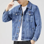 Load image into Gallery viewer, 2024 Jacket Men&#39;s Casual Cotton Black Denim Jaqueta Jeans Masculina Slim Washed Retro Classic Blue Jeans Coat Male Men Clothing  Amaijoin
