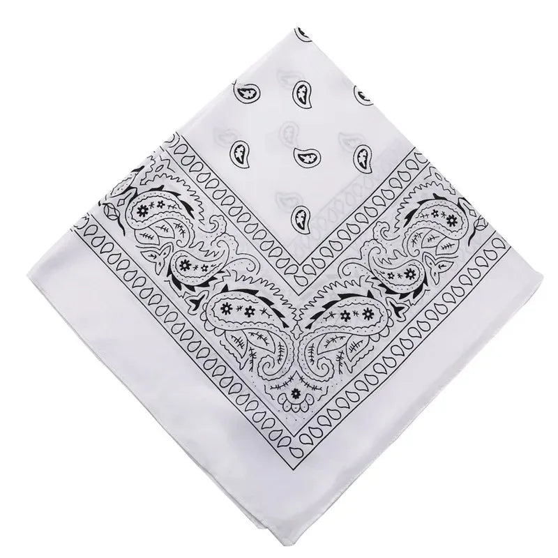 Fashion Bohemian Print Bandana Hair Bands for Women Girls Turban Headband Unisex Square Scarf Handkerchief Hair Accessories  Amaijoin